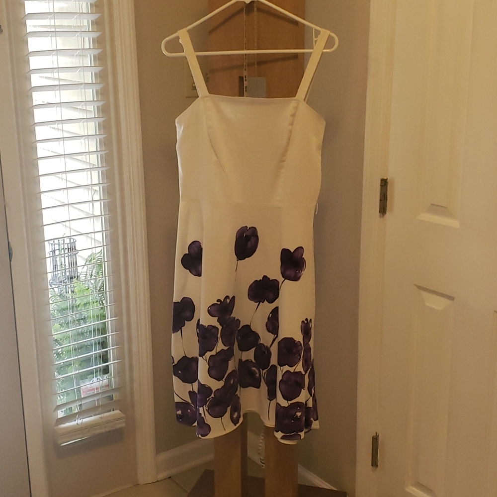 White strap dress